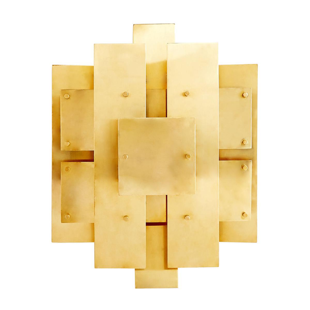 Puzzle Sconce Wall light - Brass - 38 x 48 cm by Jonathan Adler Gold – image 2