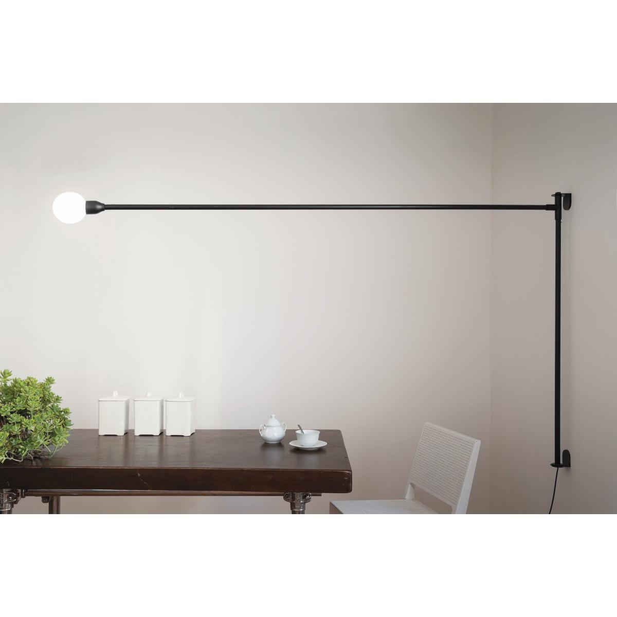 Potence pivotante by Charlotte Perriand Wall light with plug by Nemo Black – image 2