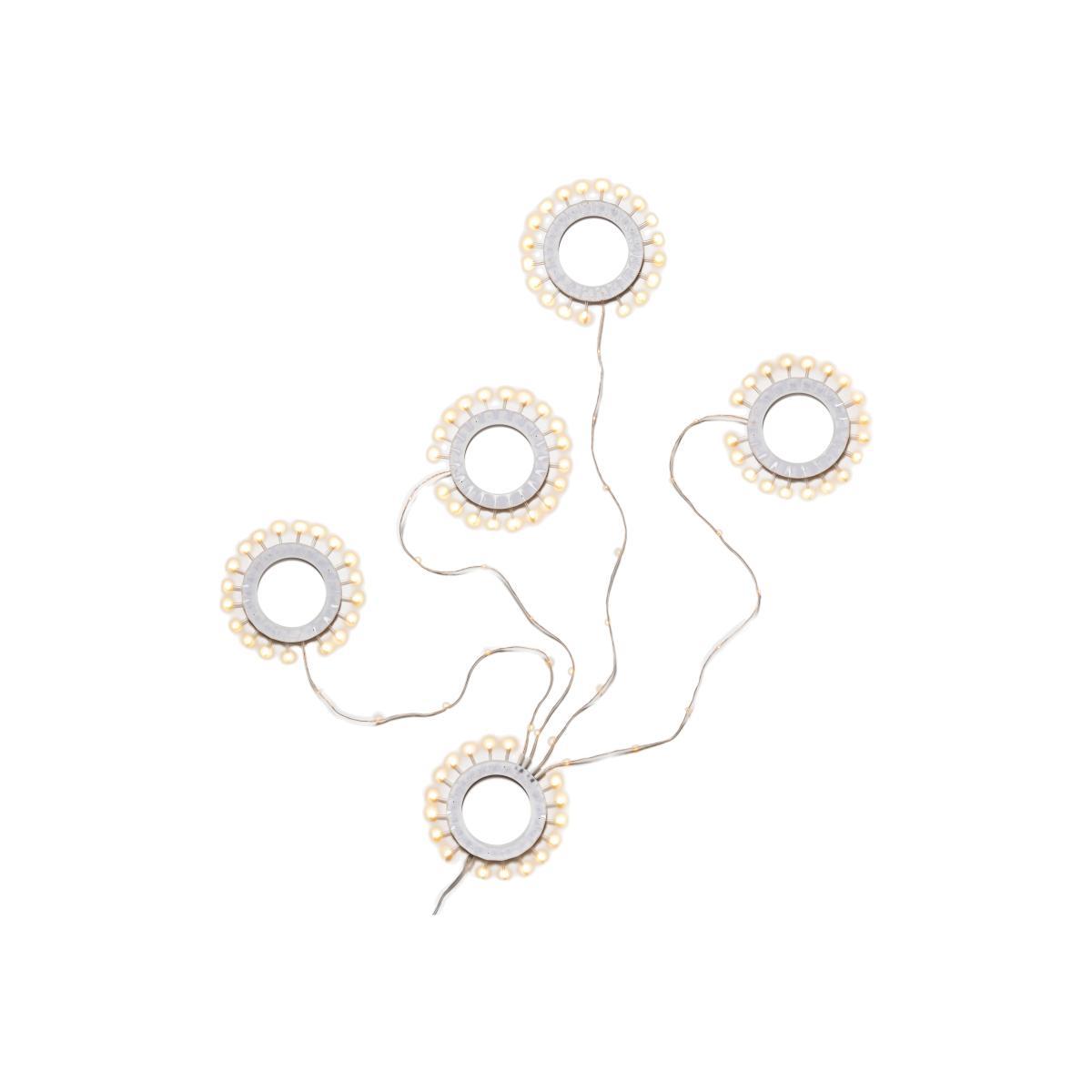 Fleur de Givre Wall light with plug - LED - Wal fixing by Tsé-Tsé White/Transparent – image 1