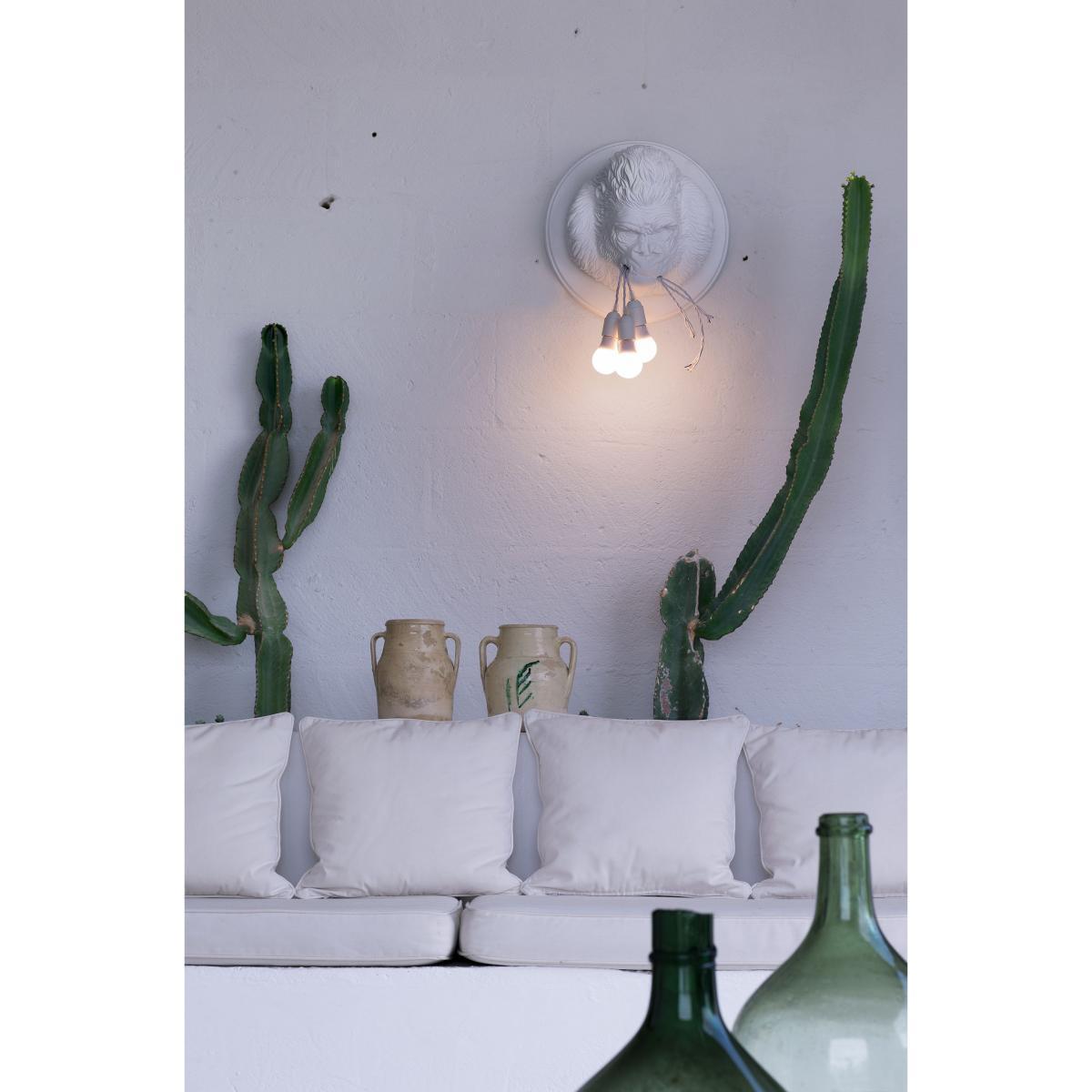 Ugo Rilla Wall light - / Ceramic gorilla - Ø 41.5 cm by Karman White – image 3