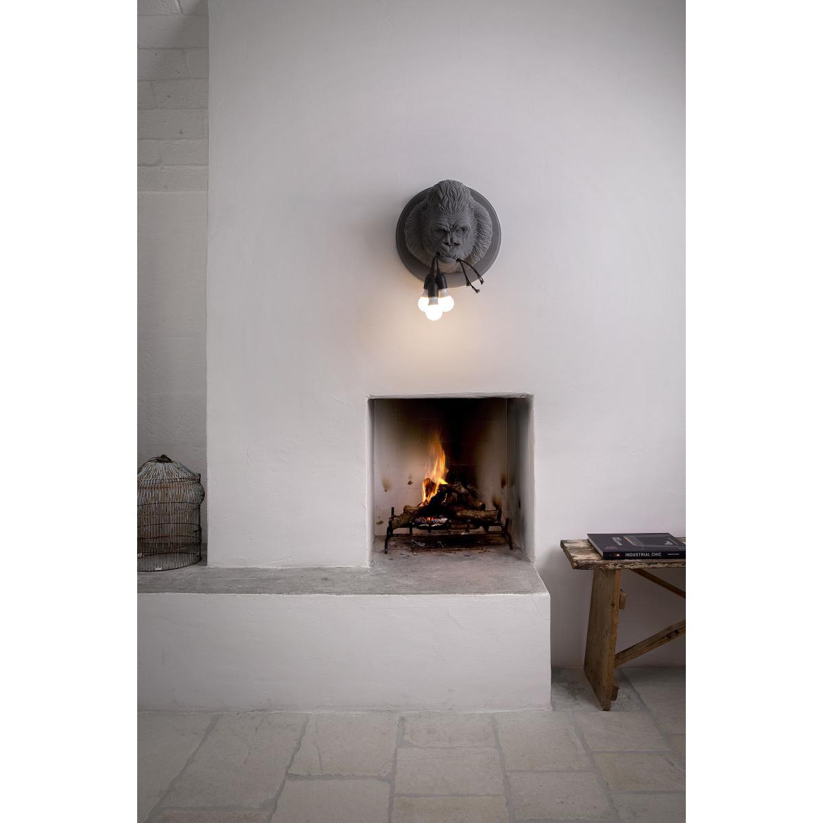Ugo Rilla Wall light - / Ceramic gorilla - Ø 41.5 cm by Karman White – image 5