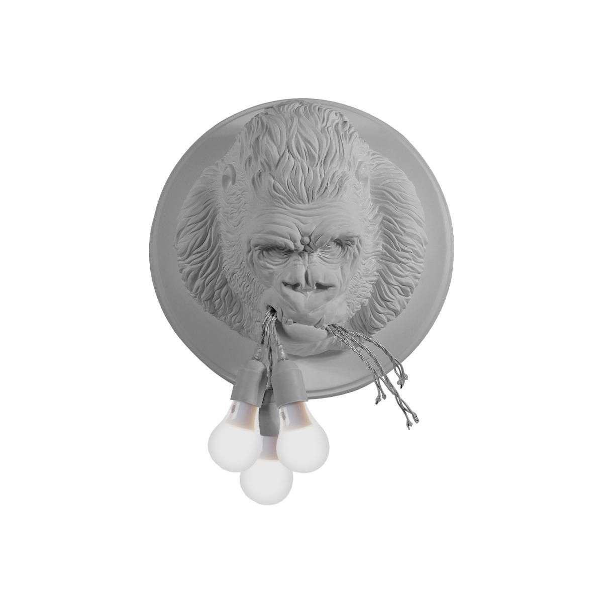 Ugo Rilla Wall light - / Ceramic gorilla - Ø 41.5 cm by Karman White – image 1