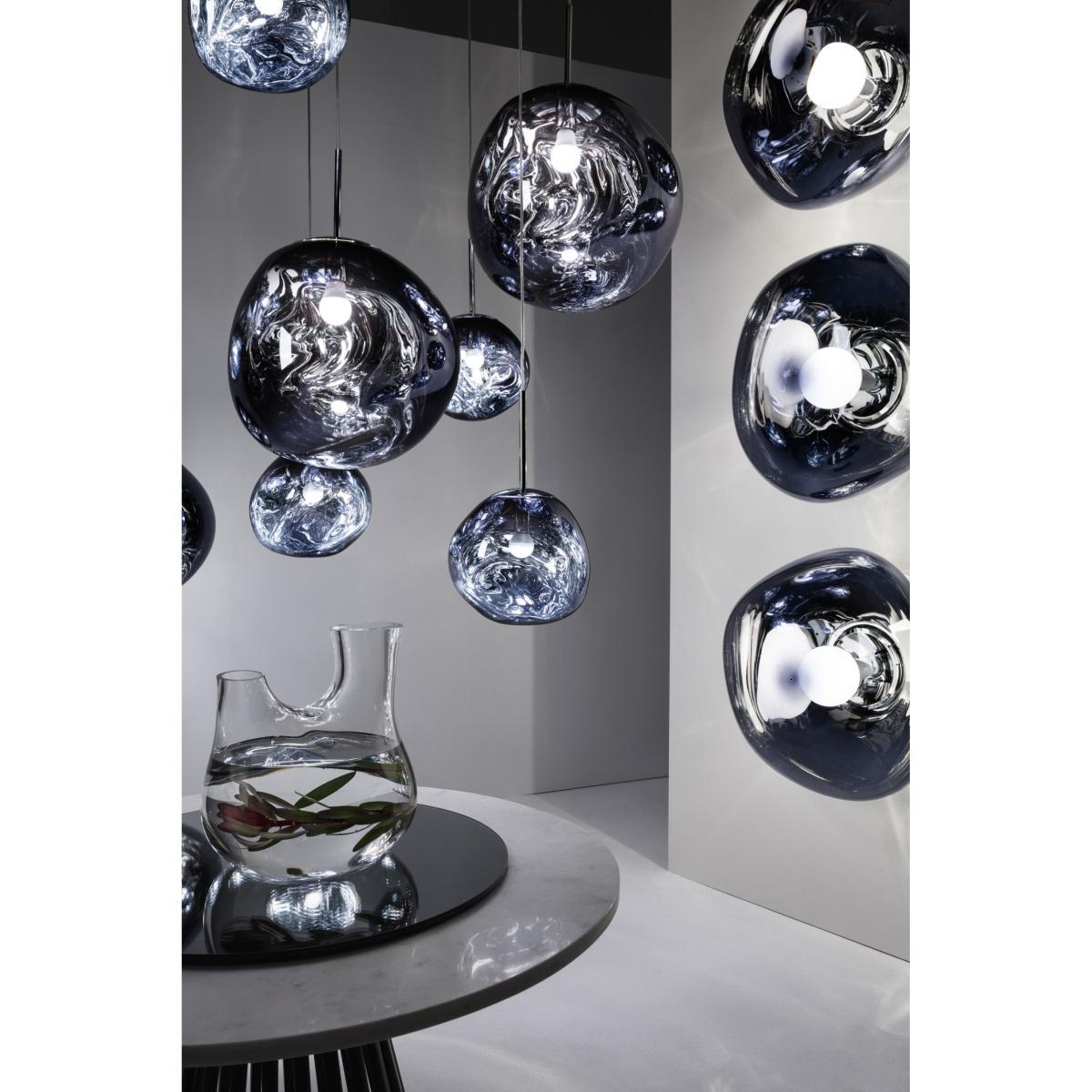 Melt LED Wall light - / Ø 50 cm - Metallic polycarbonate (changes colour) by Tom Dixon Grey – image 8