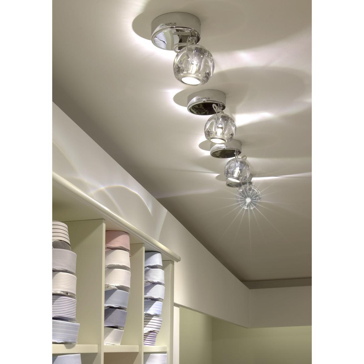 Beluga Wall light - Ceiling light - glass version by Fabbian Yellow – image 9