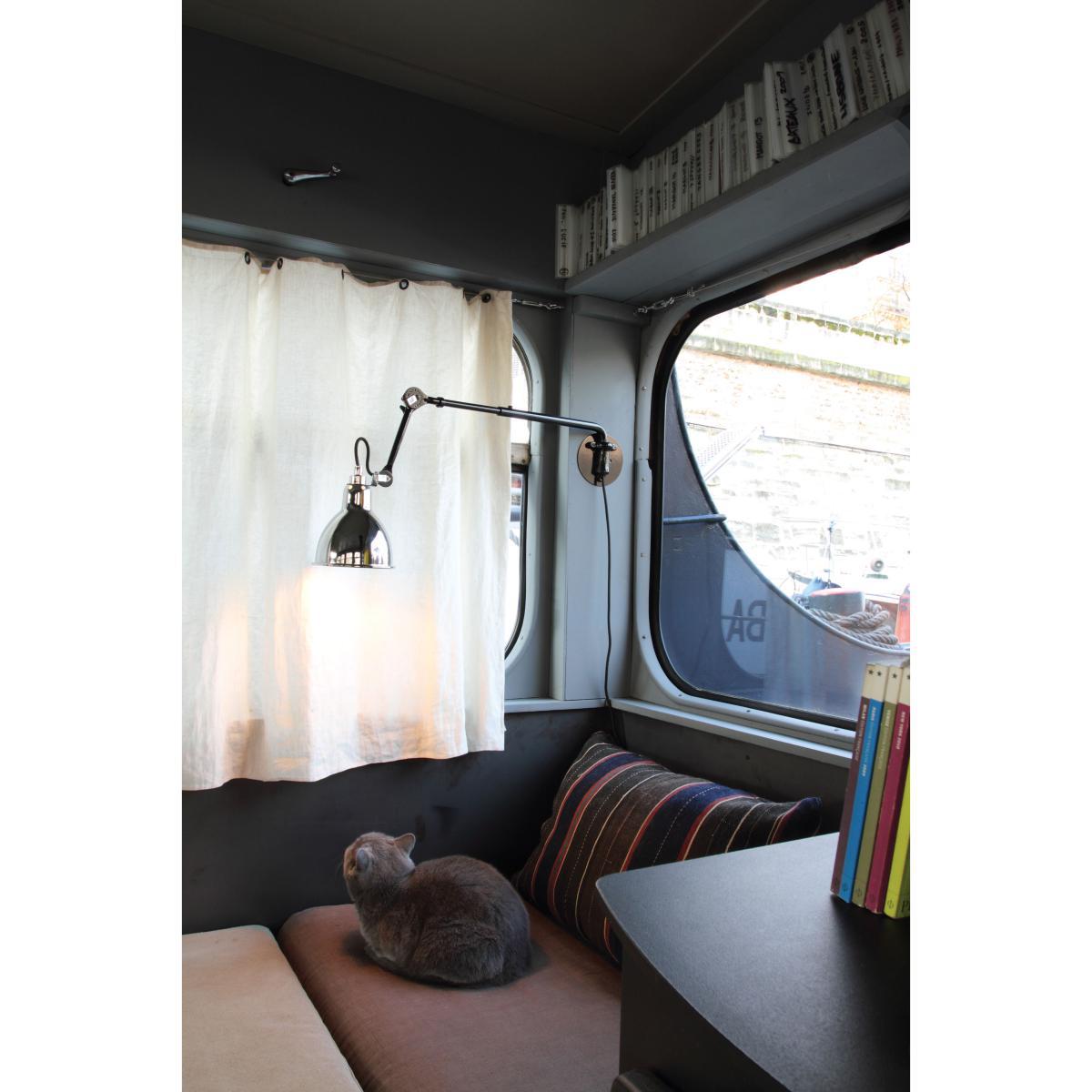 N°203 Wall light with plug - Wall lamp by DCW éditions Black – image 2
