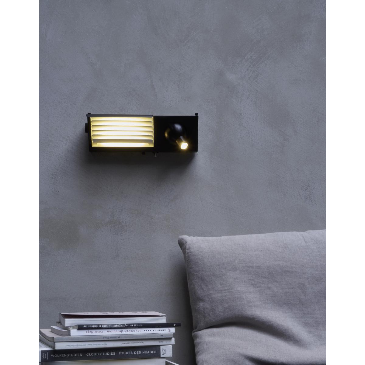 Biny LED Gauche Wall light - / 1957 reissue - L 27 cm by DCW éditions White – image 2