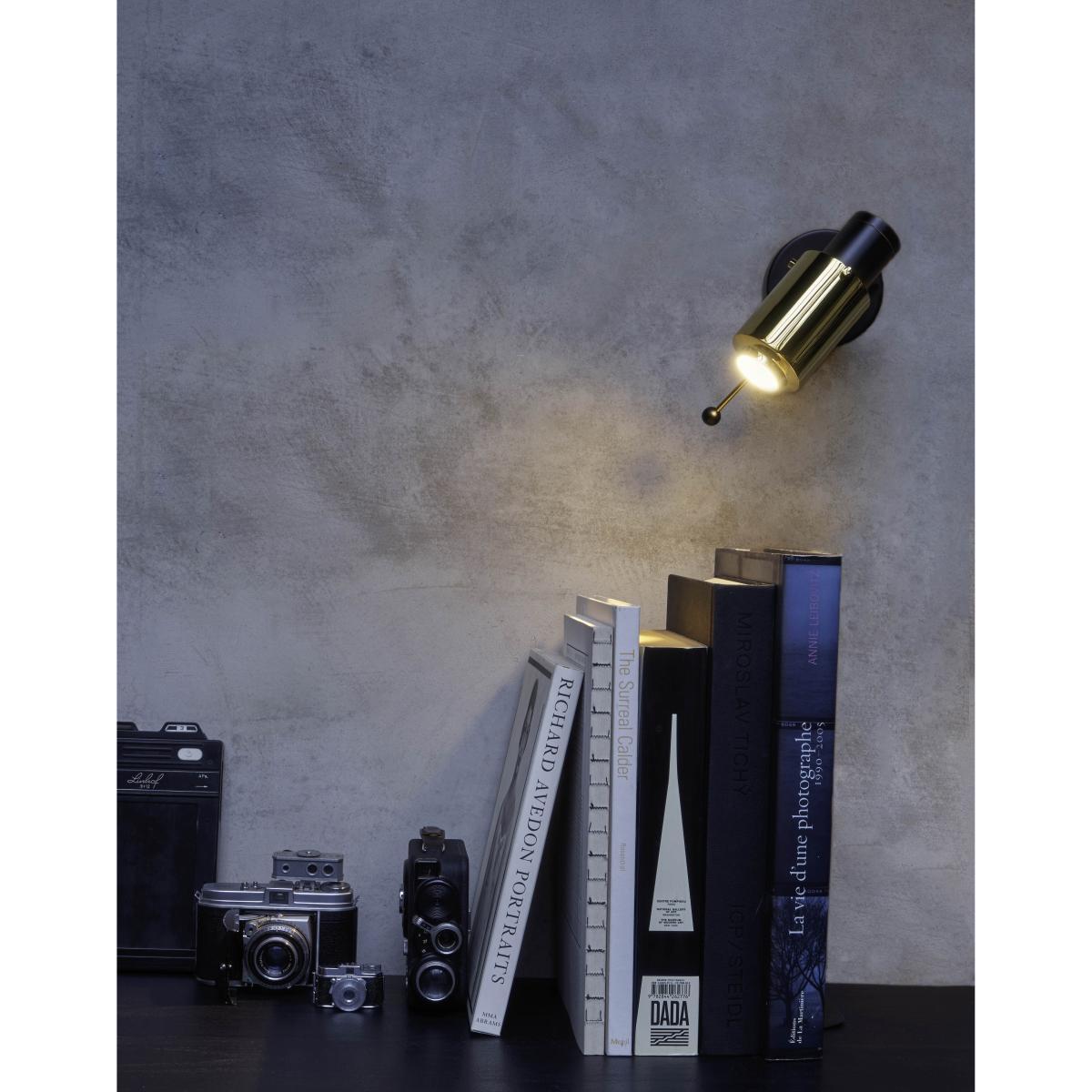 Biny Spot LED Wall light - / 1955 reissue by DCW éditions Gold/Silver/Metal – image 2