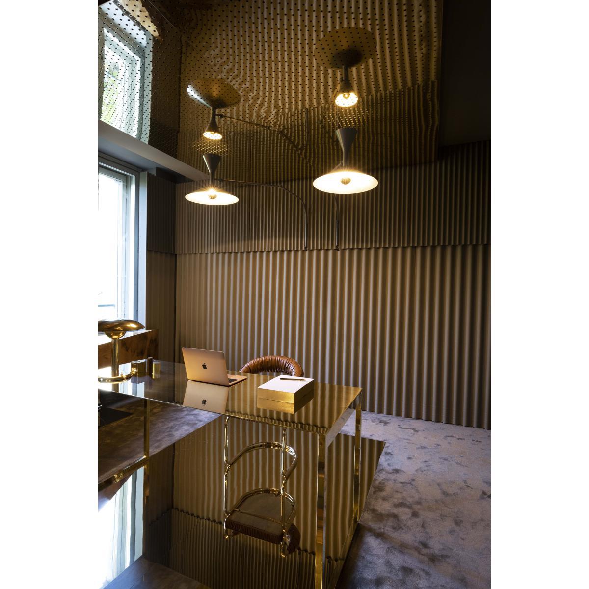 Lampe de Marseille Wall light with plug - by Le Corbusier / L 166 cm - 1954 reissue by Nemo Black – image 2