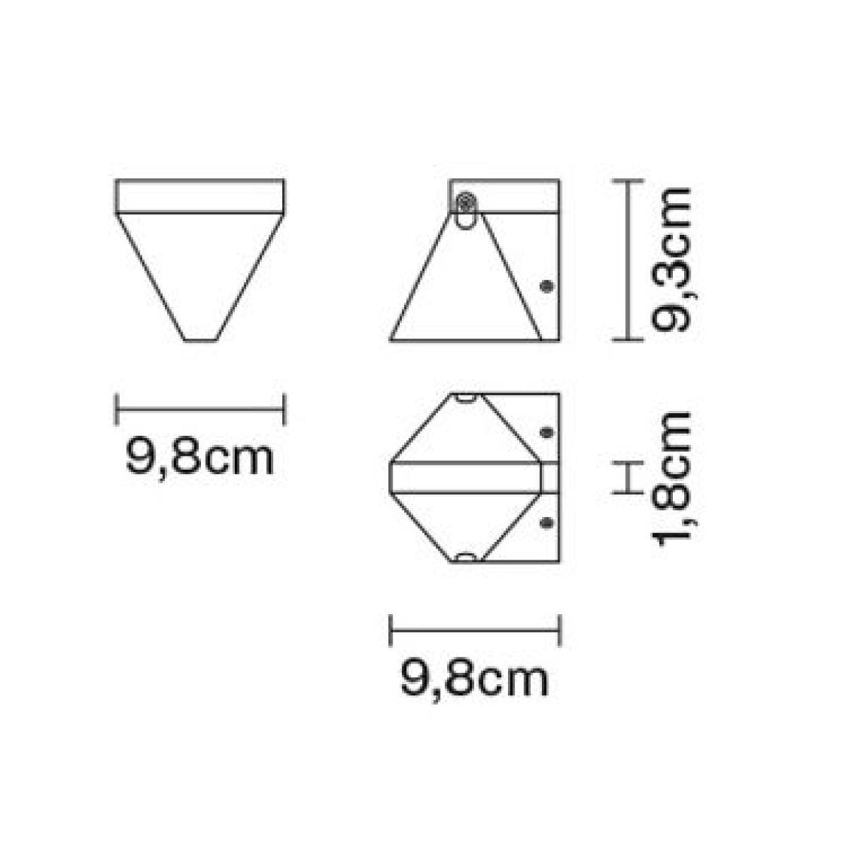 Tripla LED Wall light - Crystal by Fabbian Transparent – image 3