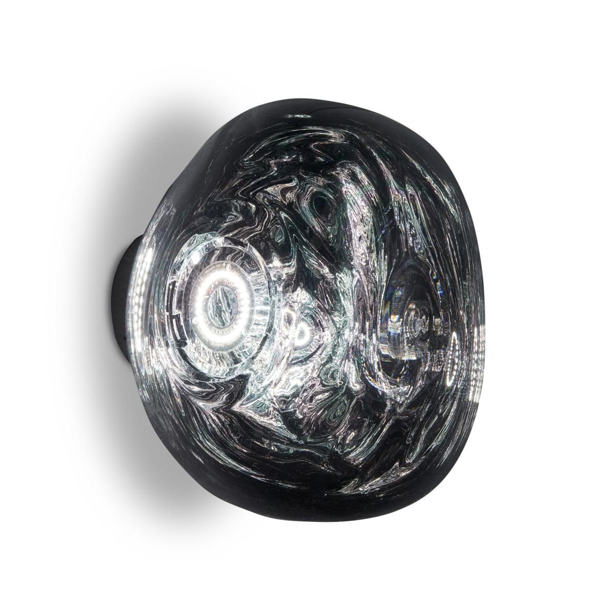 Melt Mini LED Wall light - / Ceiling light - Ø 30 cm by Tom Dixon Grey/Silver/Metal – image 2