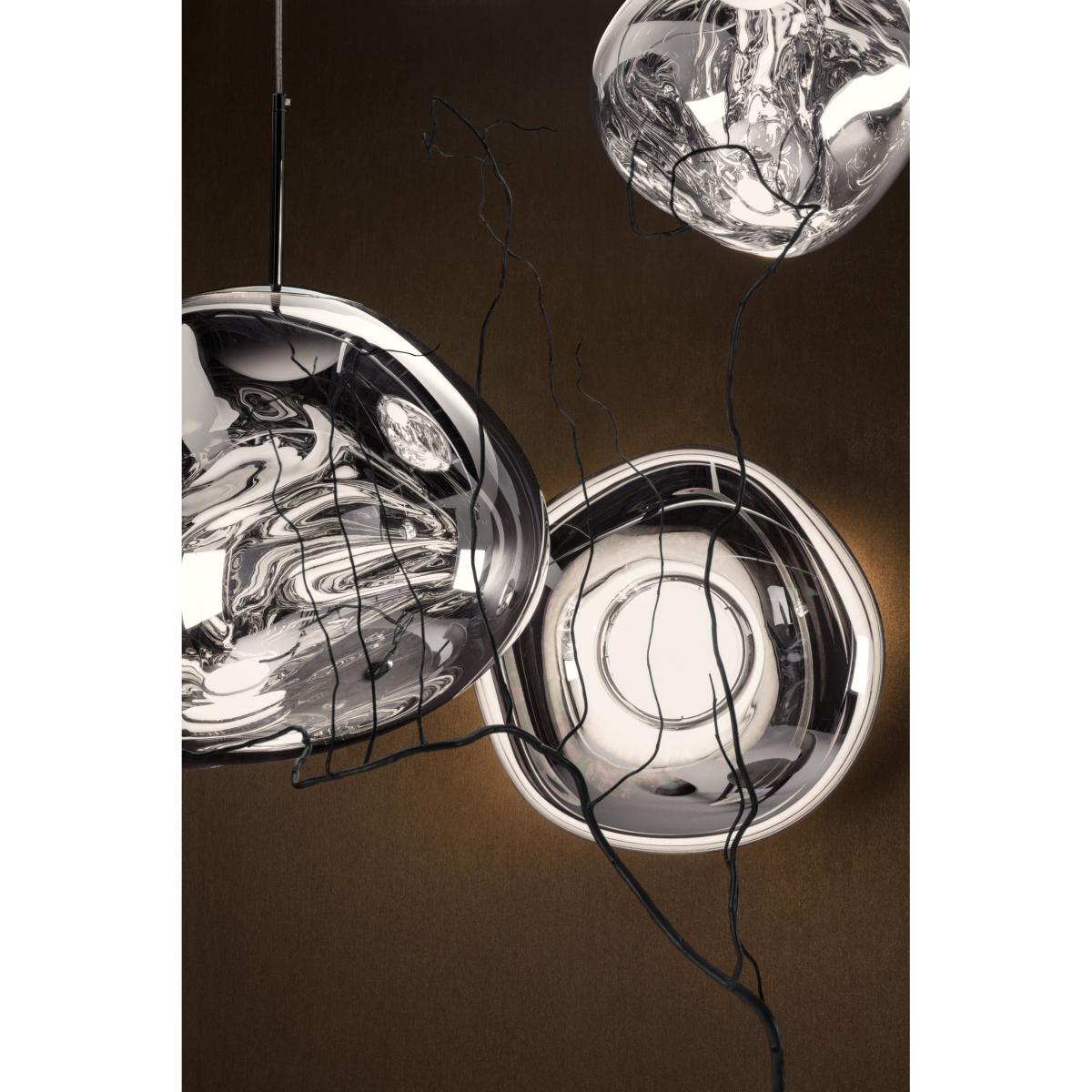 Melt Mini LED Wall light - / Ceiling light - Ø 30 cm by Tom Dixon Grey/Silver/Metal – image 7