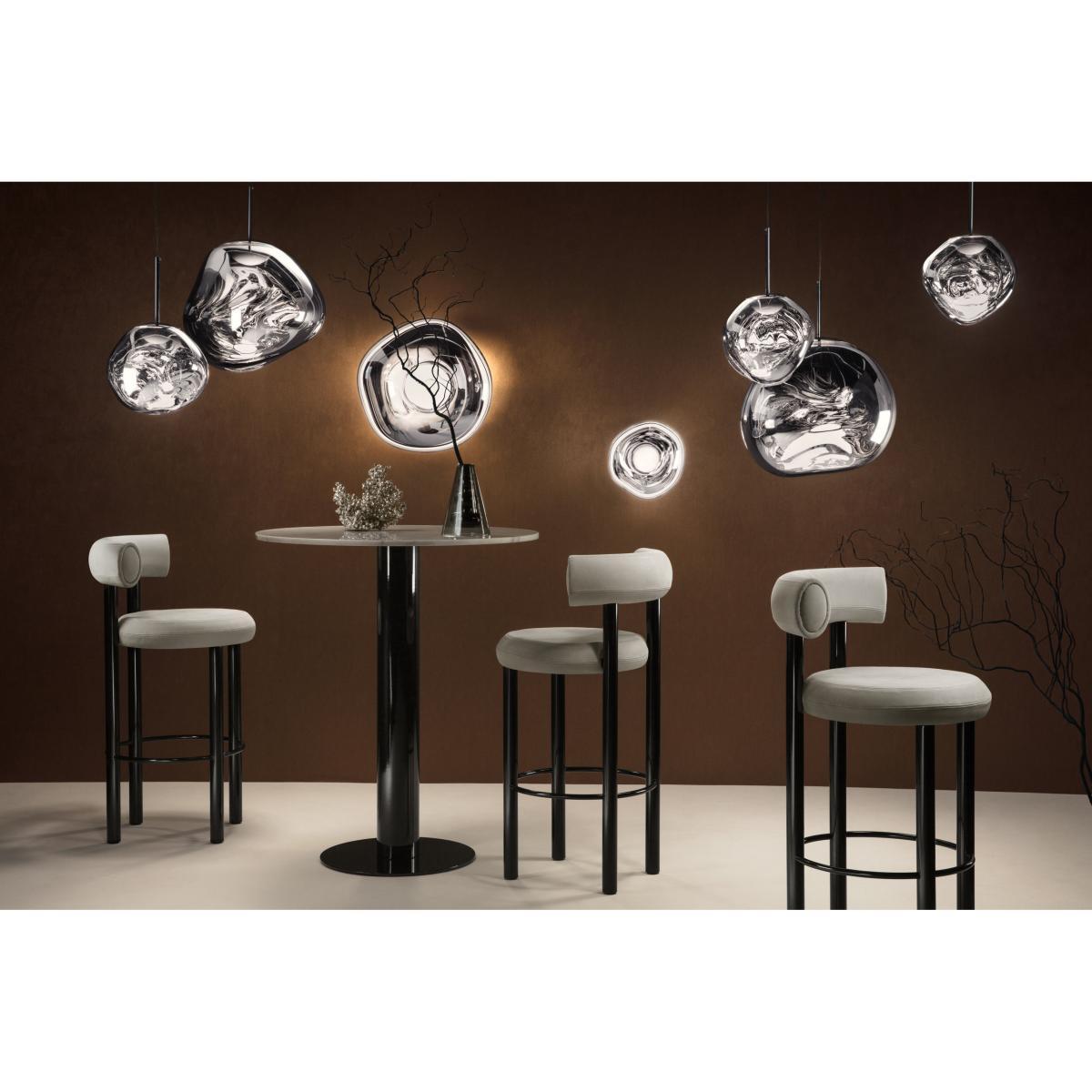 Melt Mini LED Wall light - / Ceiling light - Ø 30 cm by Tom Dixon Grey/Silver/Metal – image 8