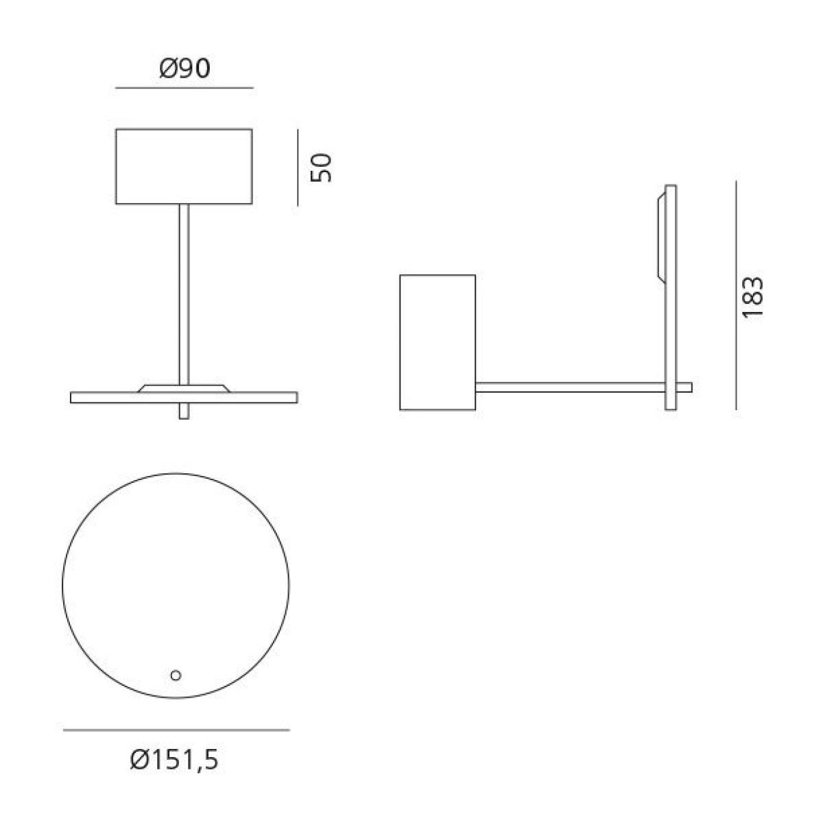 Orbiter LED Wall light - / Adjustable by Artemide White – image 5