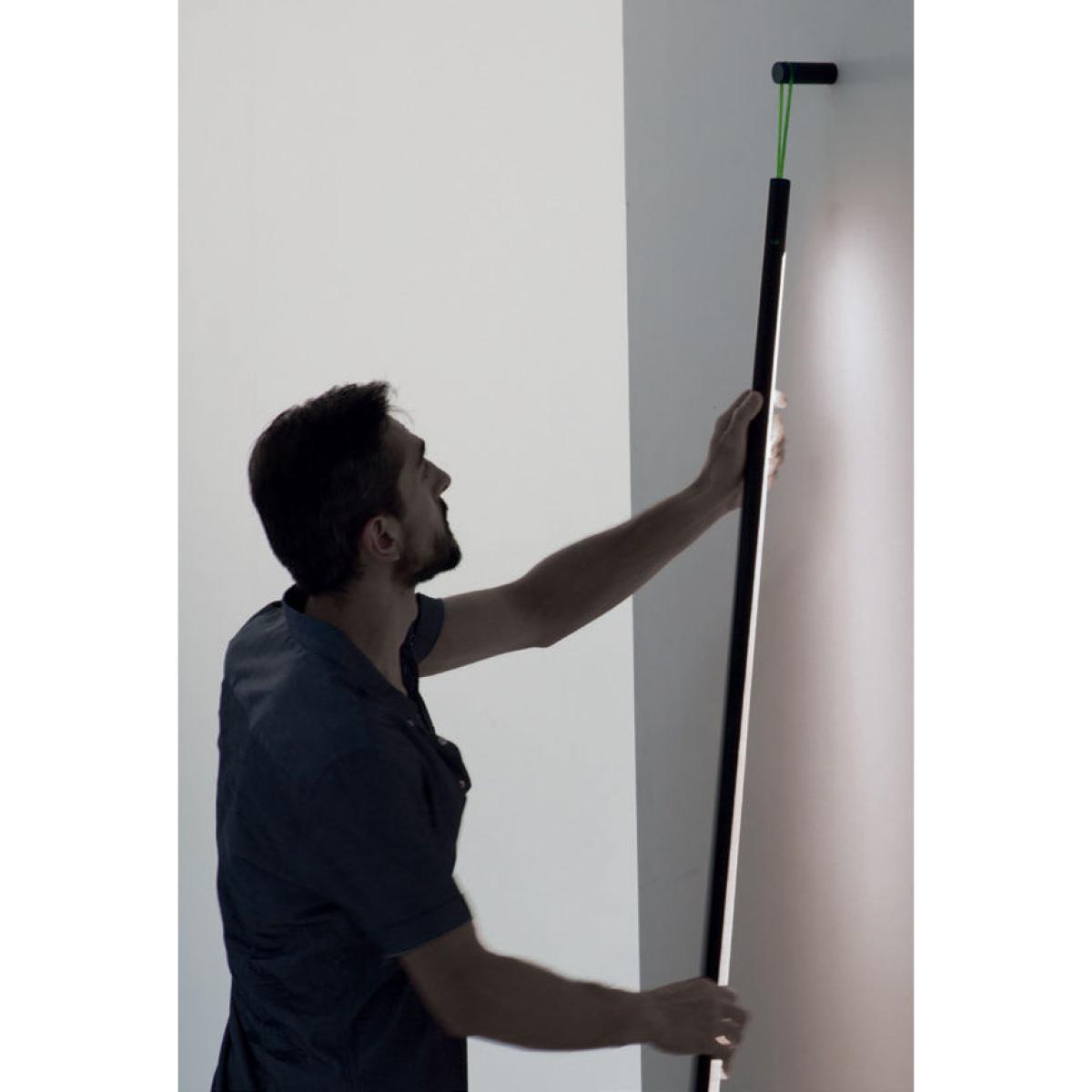 Colibri LED Wall light with plug - H 139 cm by Martinelli Luce Black – image 2