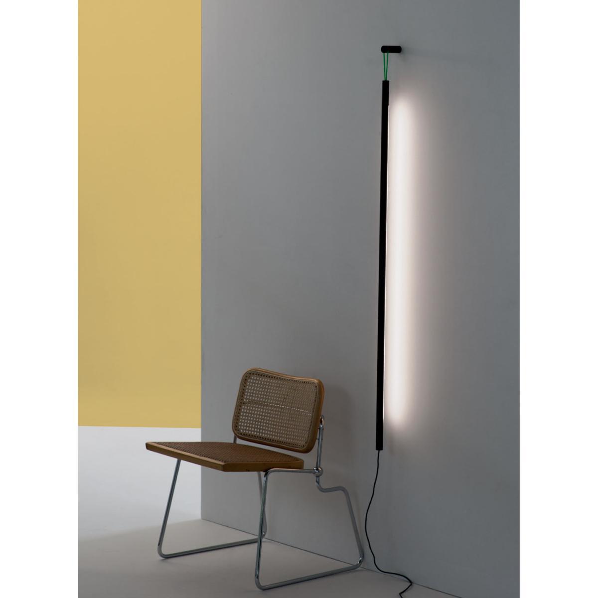 Colibri LED Wall light with plug - H 139 cm by Martinelli Luce Black – image 3