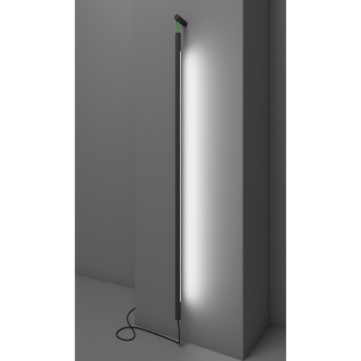 Colibri LED Wall light with plug - H 139 cm by Martinelli Luce Black – image 1
