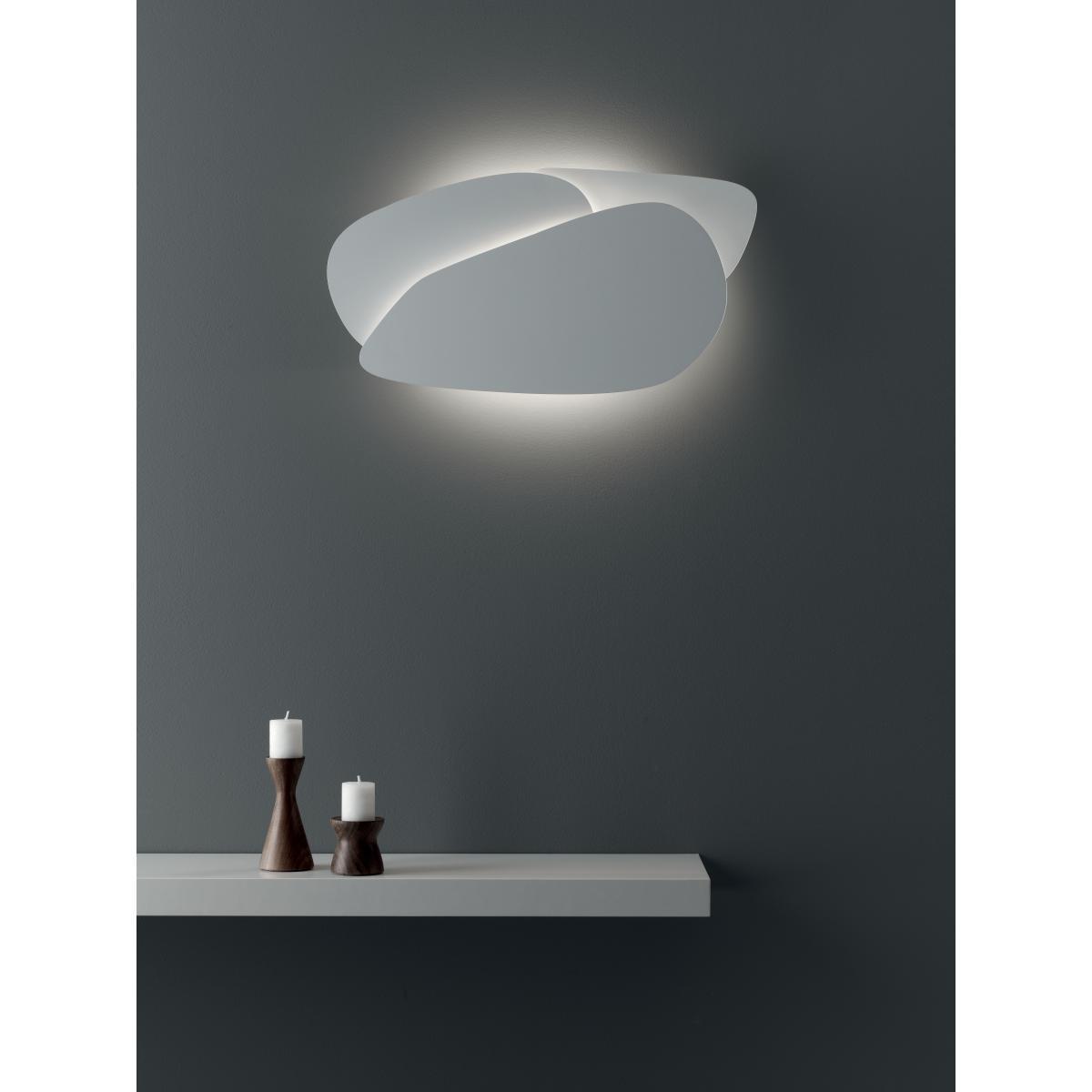 Pedra LED Wall light - / L 60 x H 32 cm by Carpyen White – image 3