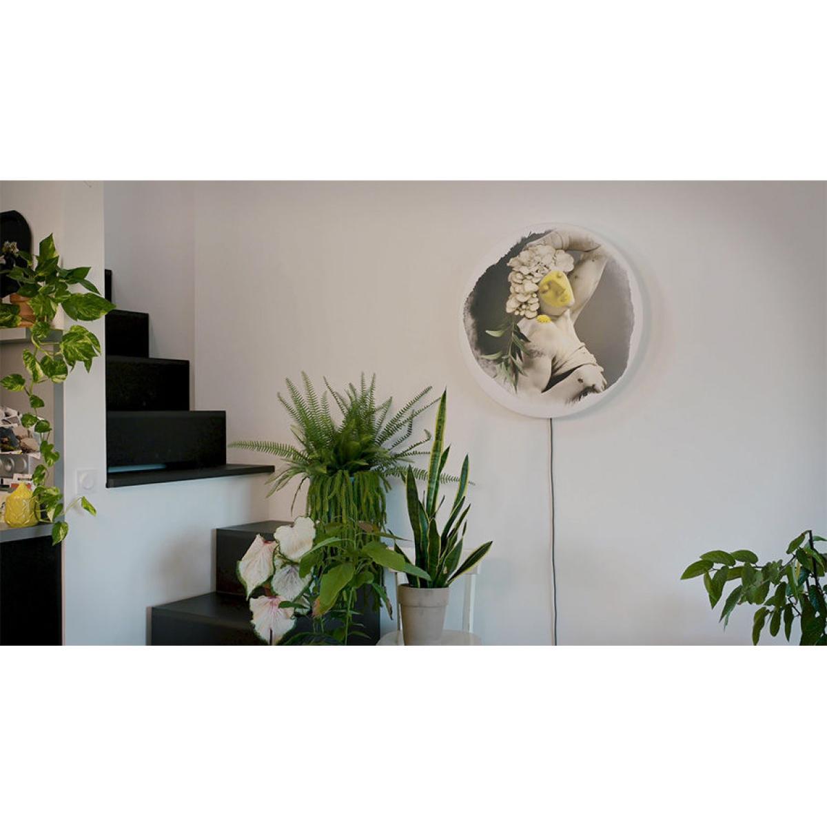 Il Divino Wall light with plug - / Lit table - Fabric & metal / Ø 75 cm by Ibride Multicoloured – image 3