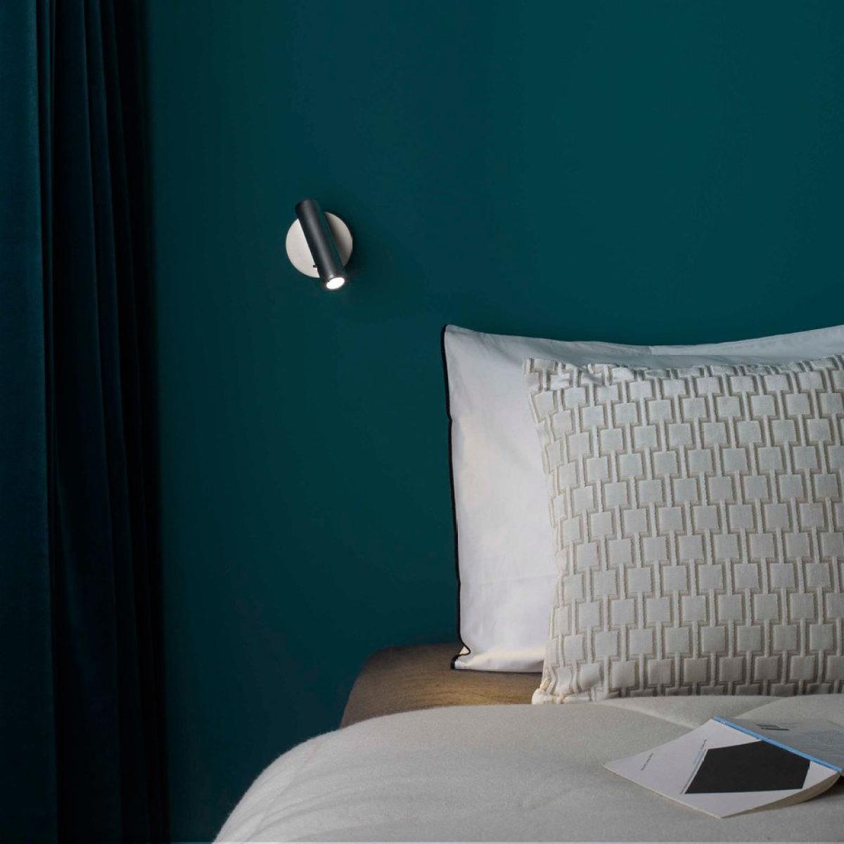 Wall light Enna Surface Round LED metal / Adjustable reading lamp - Switch - RE-MAJEUR – image 2