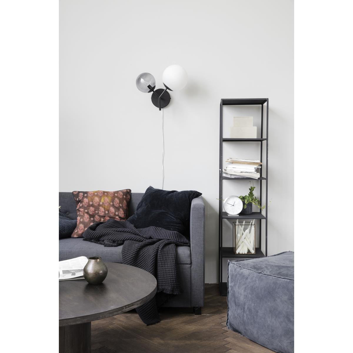 Twice Wall light with plug - / Metal & glass - L 50 cm by House Doctor White/Grey/Black – image 2