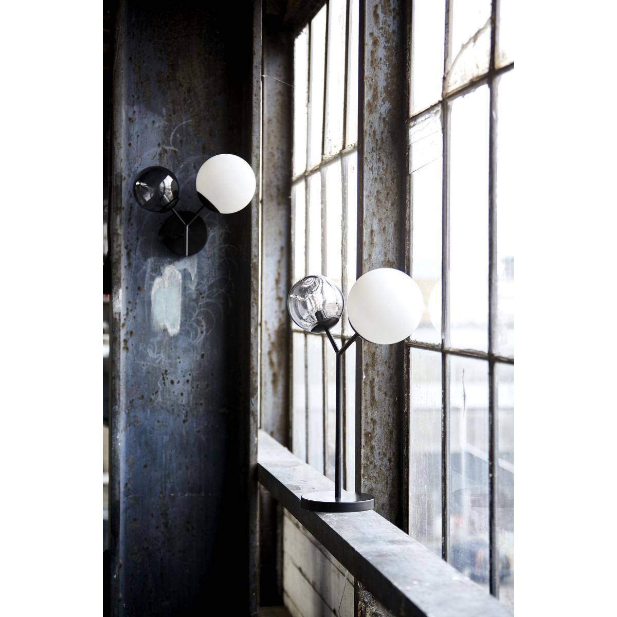 Twice Wall light with plug - / Metal & glass - L 50 cm by House Doctor White/Grey/Black – image 3