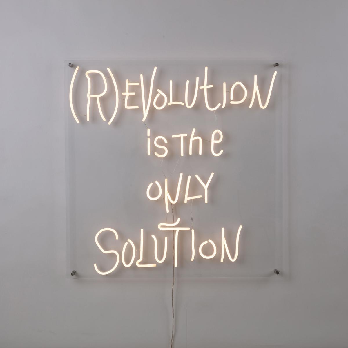 (R)evolution Wall light with plug - / Acrylic - 70 x 70 cm by Seletti Transparent – image 2