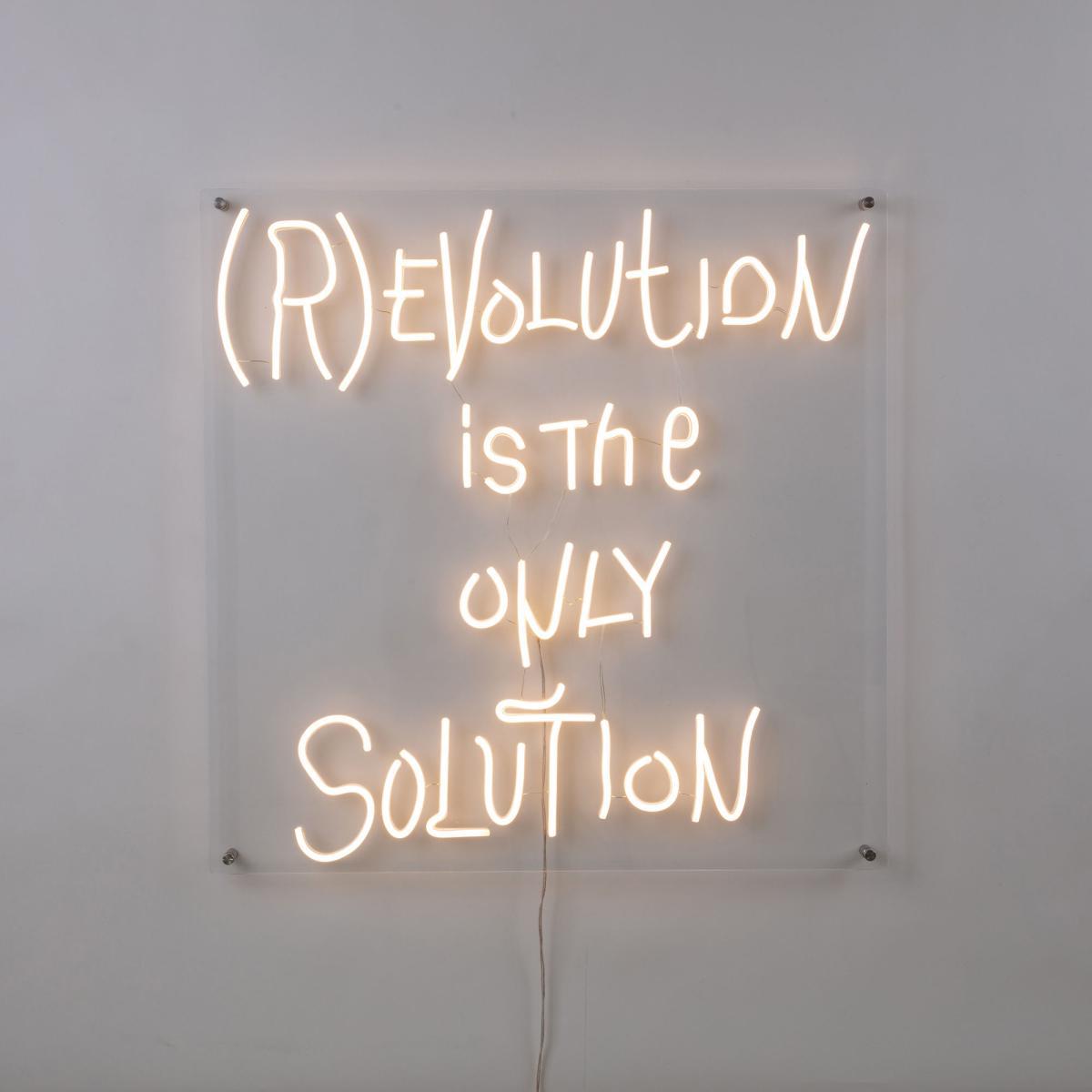 (R)evolution Wall light with plug - / Acrylic - 70 x 70 cm by Seletti Transparent – image 3