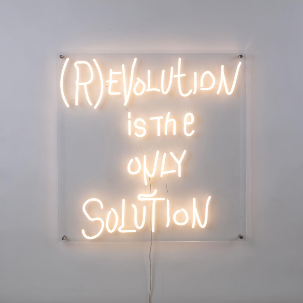 (R)evolution Wall light with plug - / Acrylic - 70 x 70 cm by Seletti Transparent – image 4