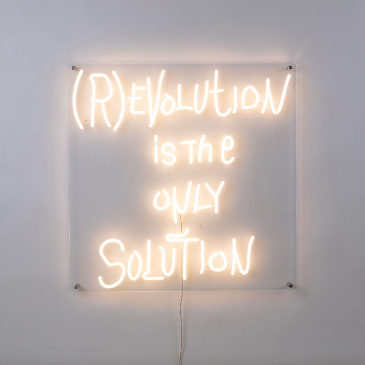 (R)evolution Wall light with plug - / Acrylic - 70 x 70 cm by Seletti Transparent – image 5