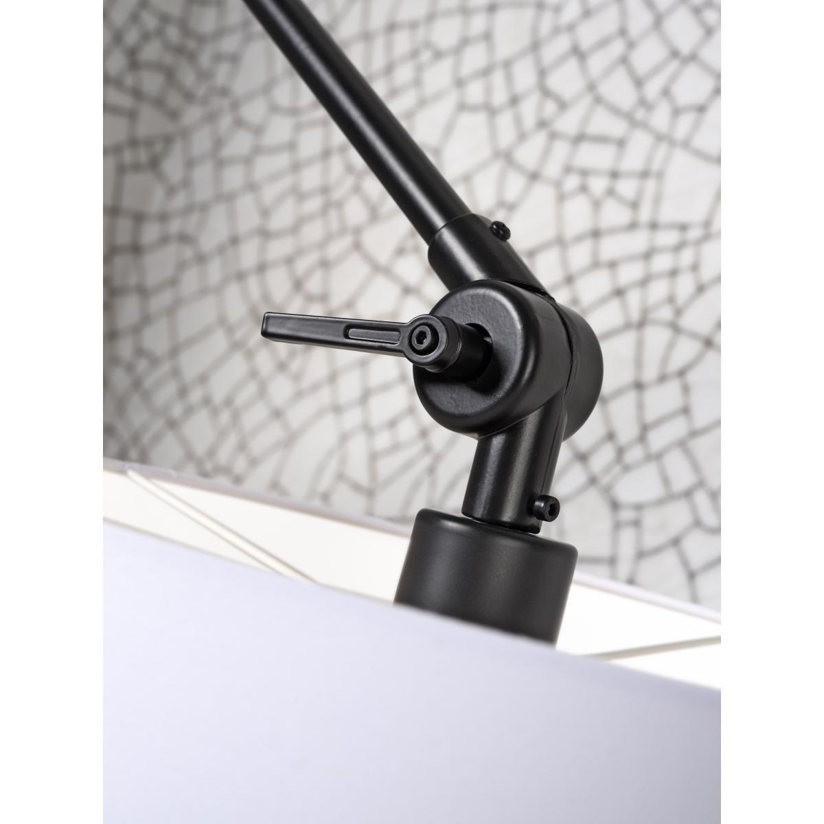 Amsterdam Small Wall light with plug - / Fabric lampshade - L 60 cm by It's about Romi White/Black – image 7