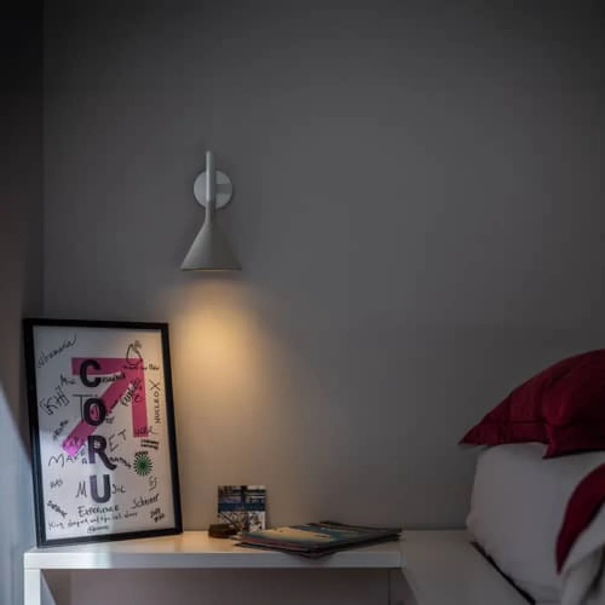Aplomb Mini Wall light stone white / Concrete - Foscarini – image 2