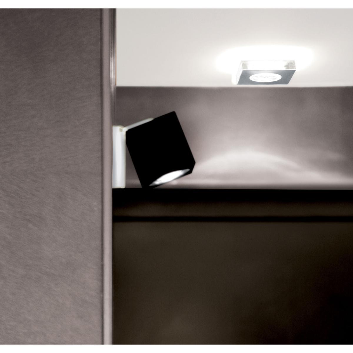 Cubetto Black Wall light - Ceiling lamp - Swiveling by Fabbian Black/Purple – image 4