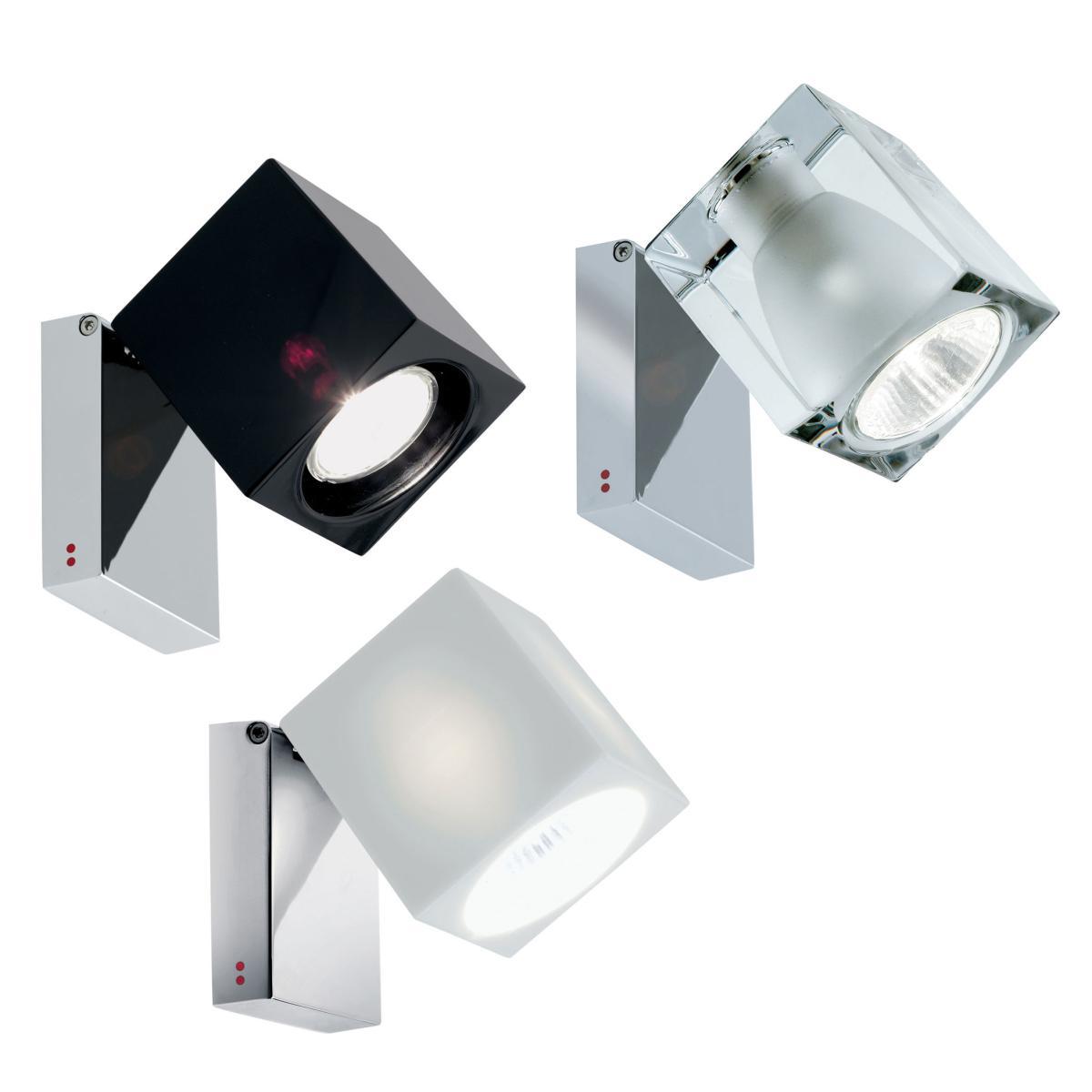 Cubetto Black Wall light - Ceiling lamp - Swiveling by Fabbian Black/Purple – image 10