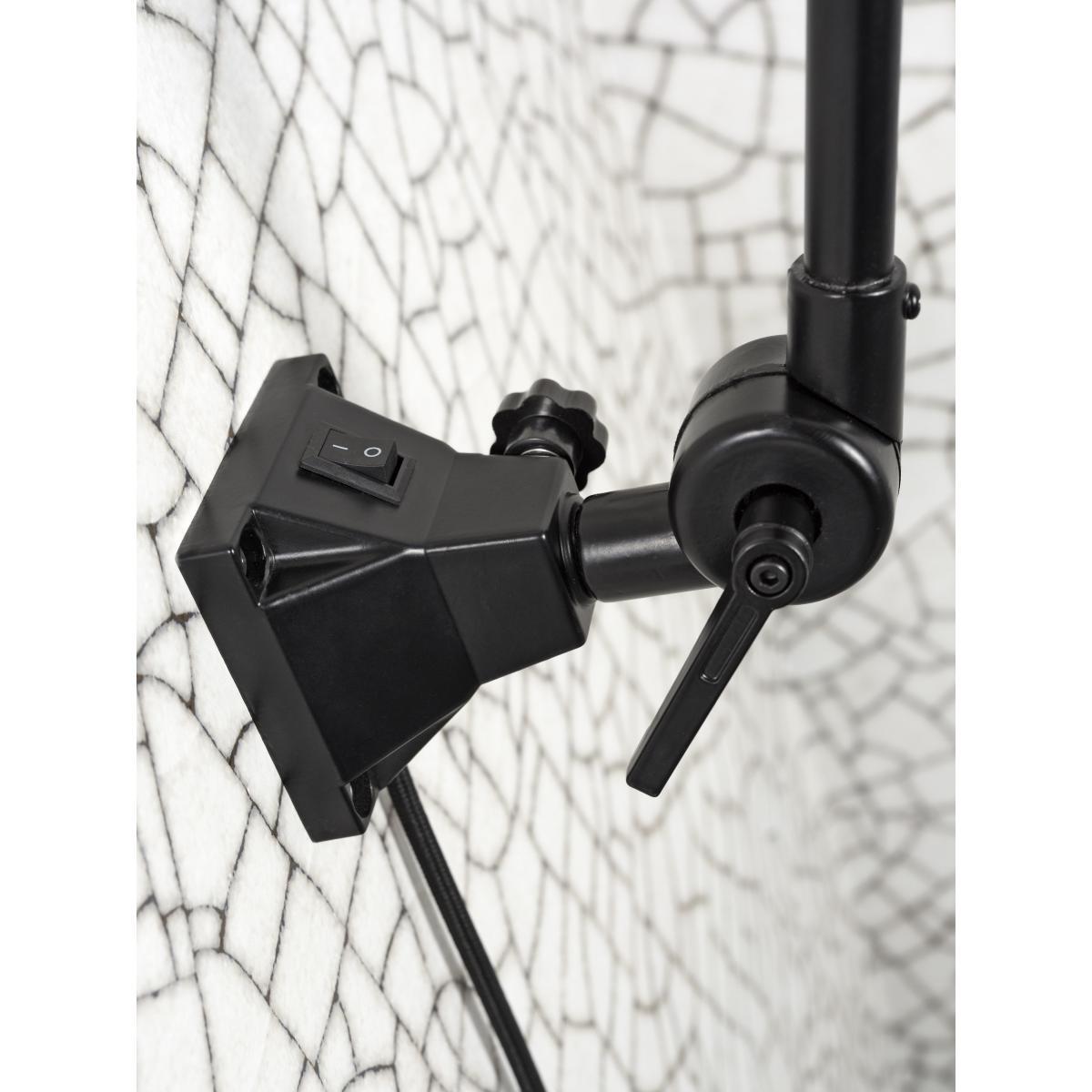 Amsterdam Large Wall light with plug - / Fabric lampshade - L 100 cm by It's about Romi White/Black – image 8