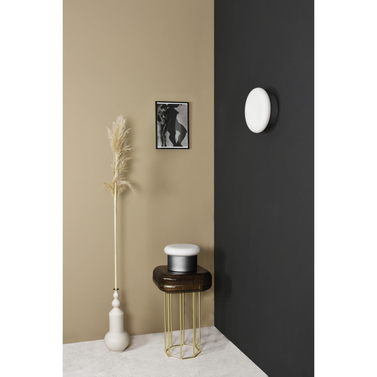 Colonna Wall light - / Glass & steel - Ø 25 cm by ENOstudio White/Black – image 2