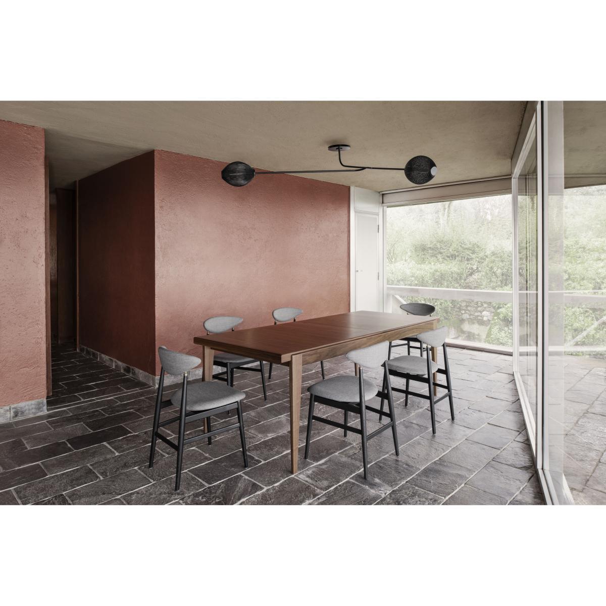 Satellite Wall light with plug - / Matégot - 1953 reissue / L 166 cm by Gubi Black – image 6