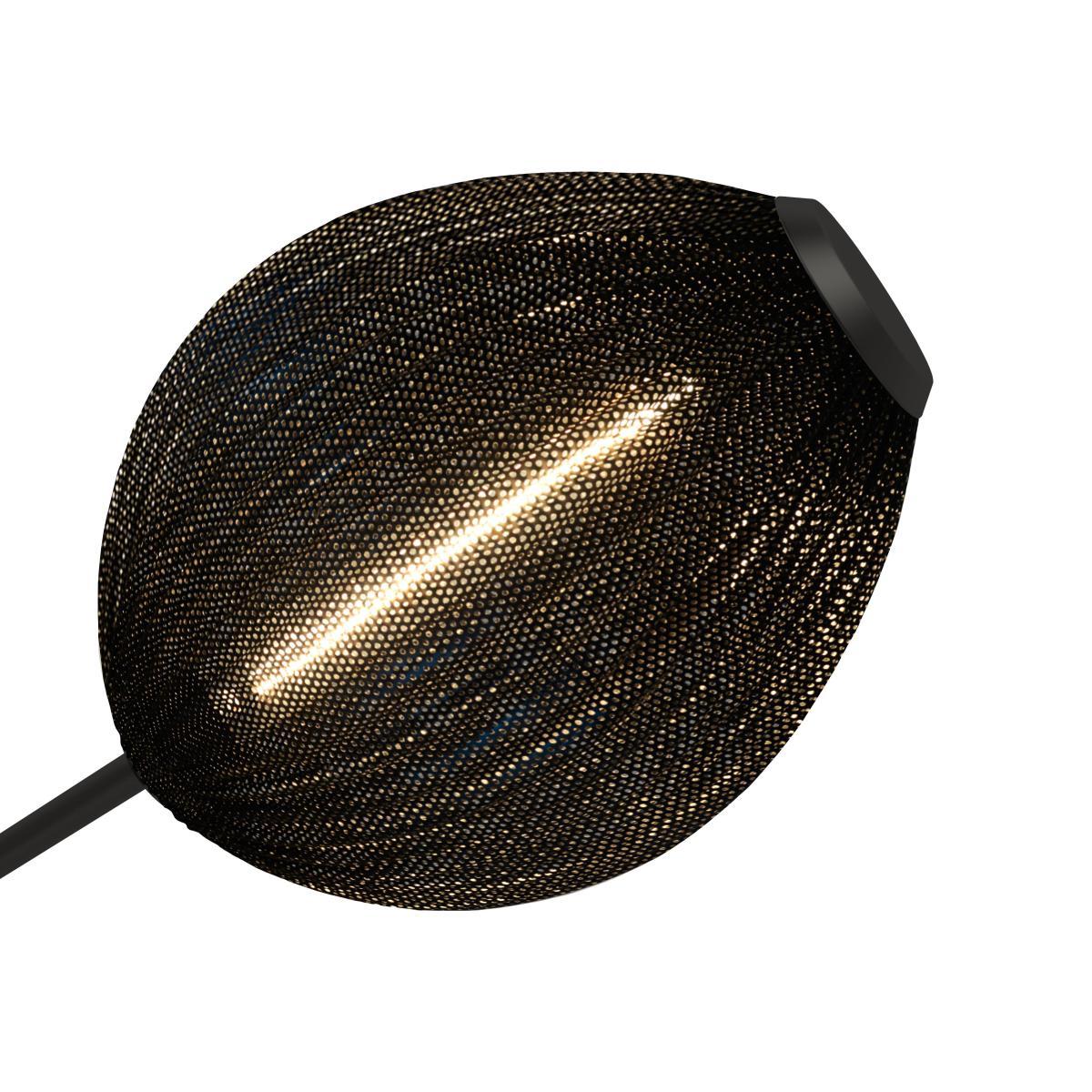 Satellite Wall light with plug - / Matégot - 1953 reissue / L 166 cm by Gubi Black – image 7