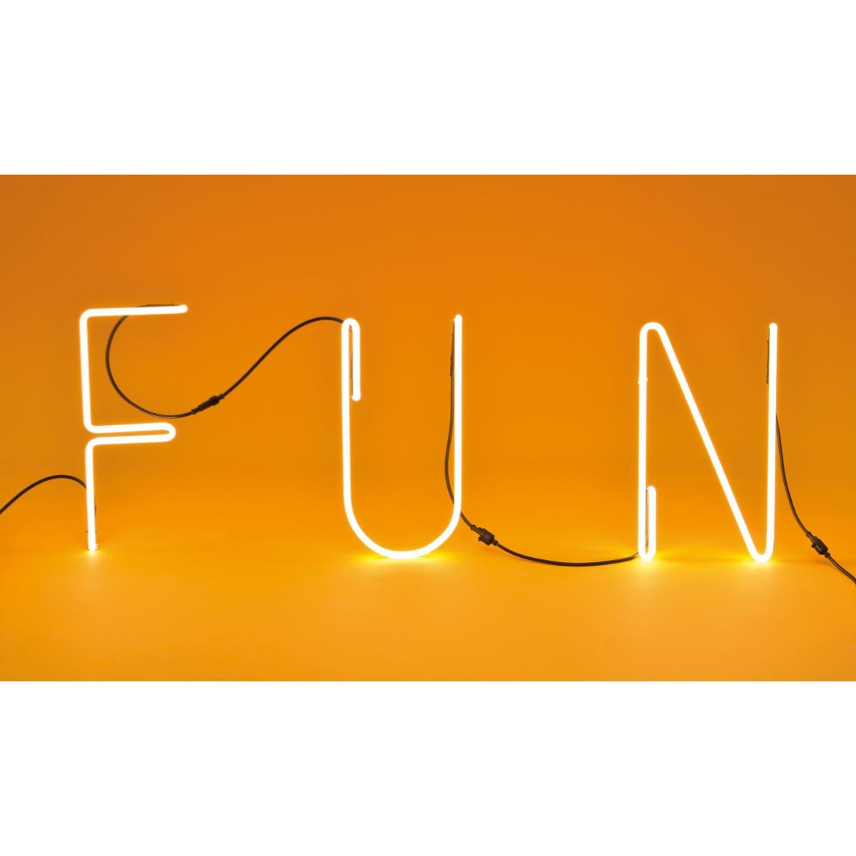 Néon Alphafont Wall light with plug - Letter H by Seletti White – image 3