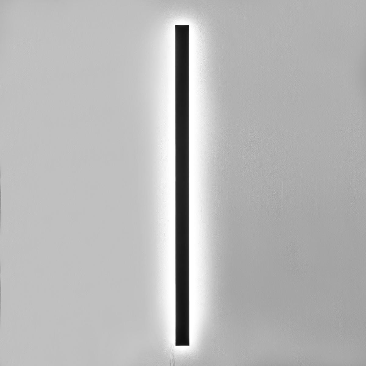 Tramonto 03 Wall light with plug metal black steel / 159.5 x 7 cm - valerie objects – image 2