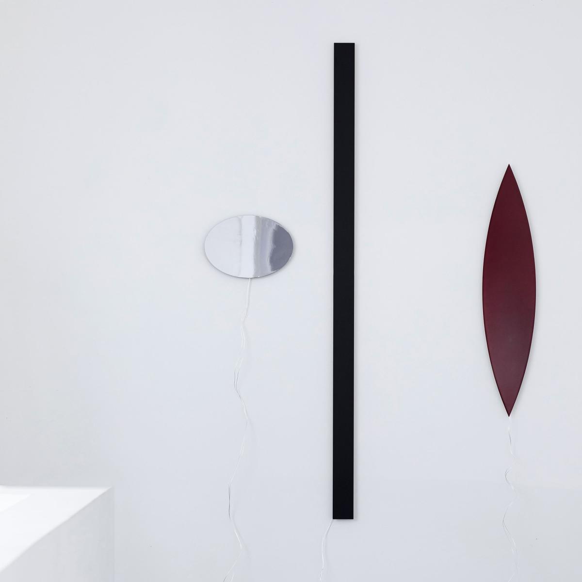 Tramonto 03 Wall light with plug metal black steel / 159.5 x 7 cm - valerie objects – image 3