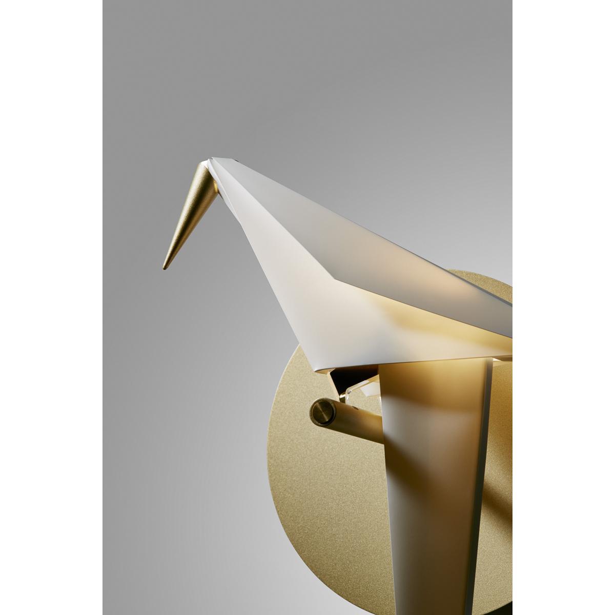 Perch Light Large Wall light with plug - LED / Main supply by Moooi White/Gold/Metal – image 4