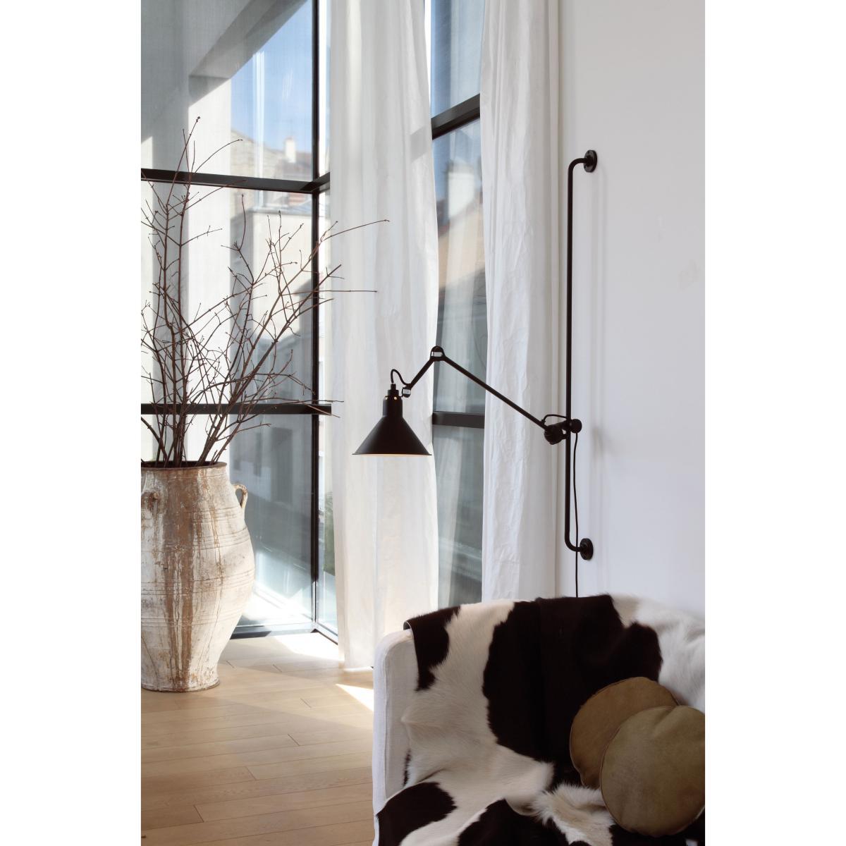 N°214 Wall light with plug by DCW éditions Black/Copper – image 2