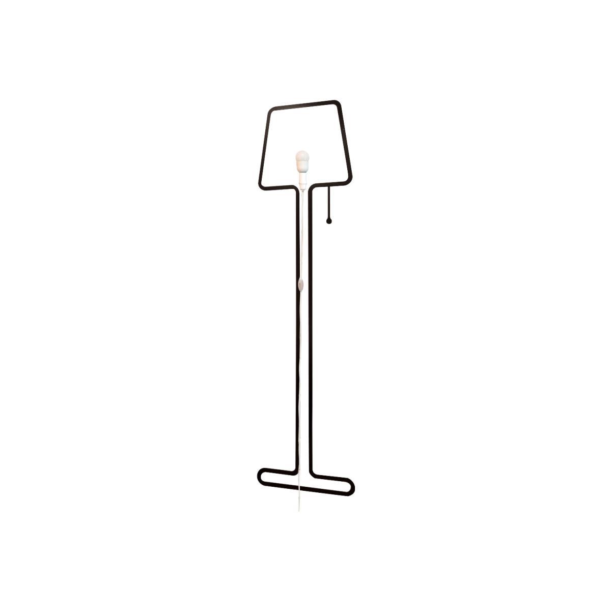 Tall Lampe Wall light with plug - Set sticker + electric kit by Pa Design Black – image 1