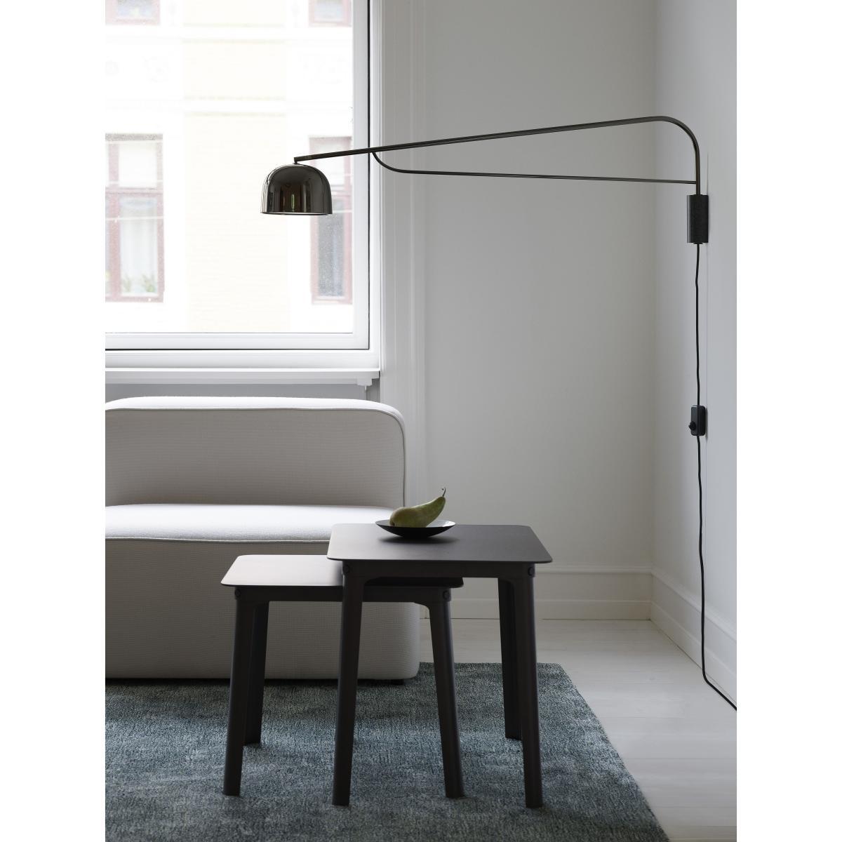 Grant Wall light with plug - / Metal & granite - Rotating - L 111 cm by Normann Copenhagen Grey/Black – image 4