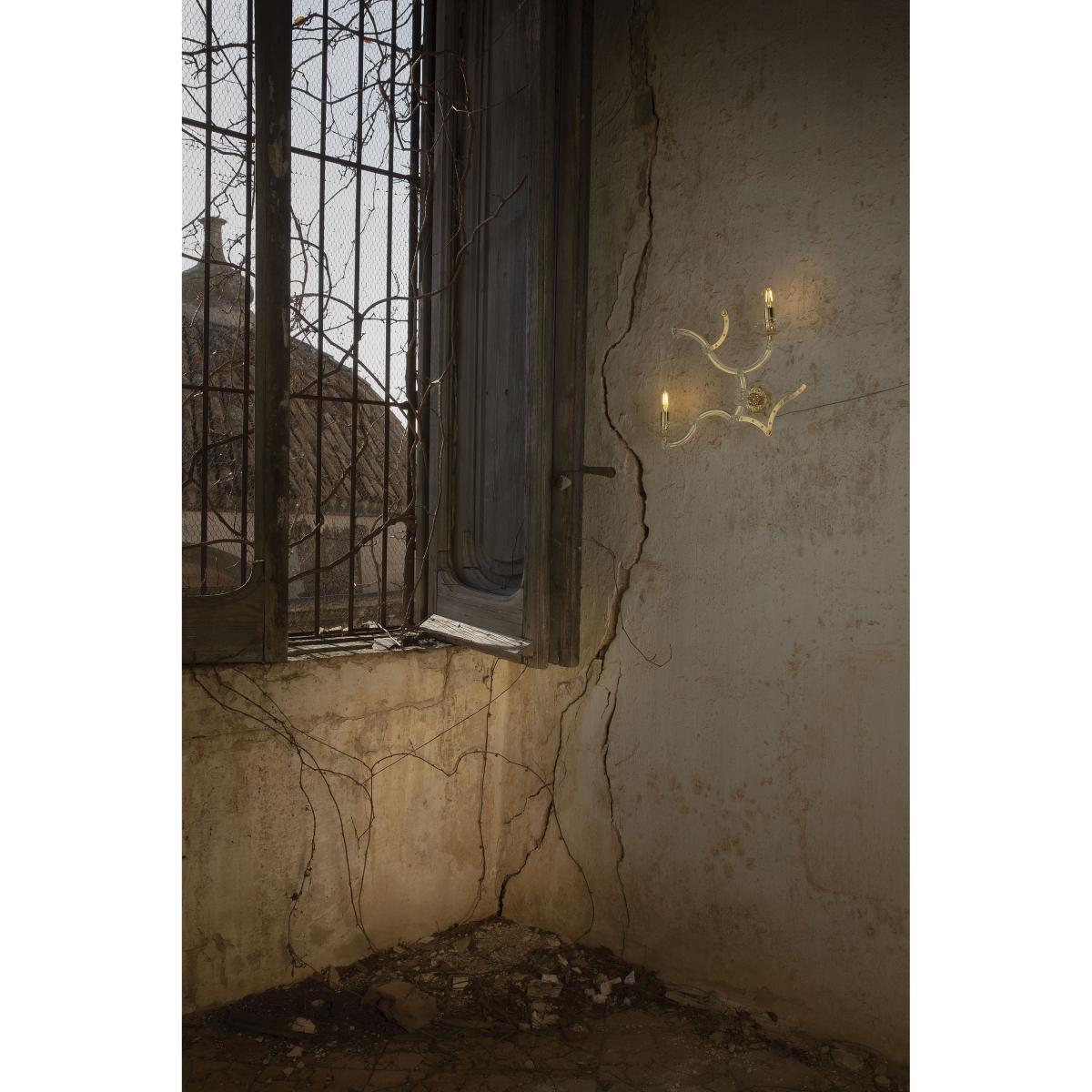 Ghebo Wall light - / Glass & Metal - L 49 x H 35 cm by Karman Metal – image 2