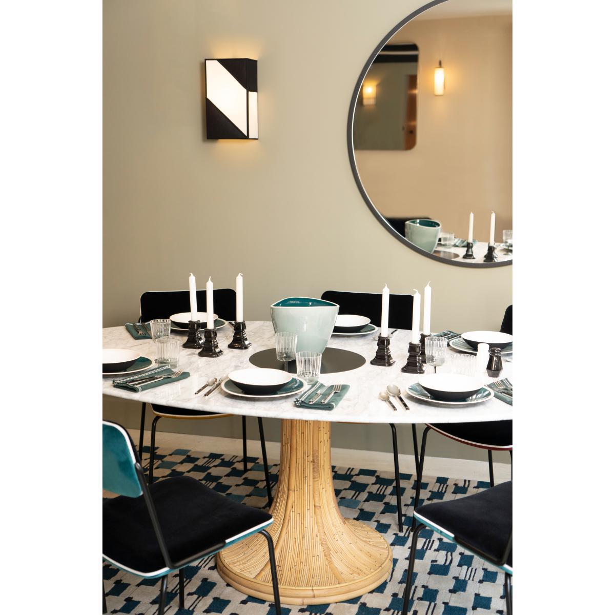 Voile Wall light - / H 36 cm - Cotton / Not electrified by Maison Sarah Lavoine Black – image 3