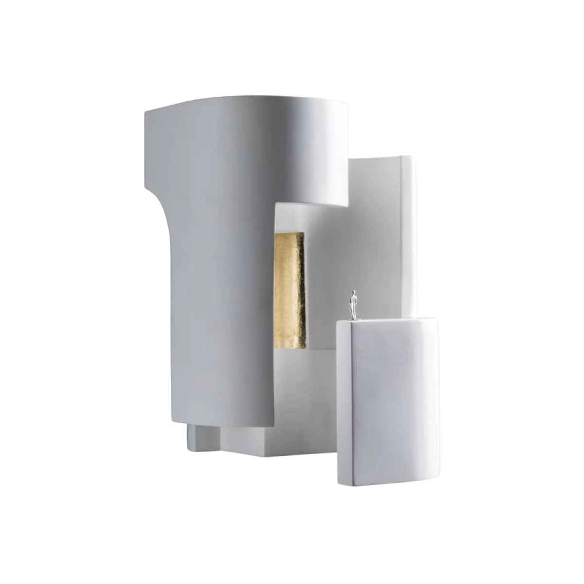 d'angle Soul Wall light stone white gold / LED - Plaster & gold leaf - DCW éditions – image 1