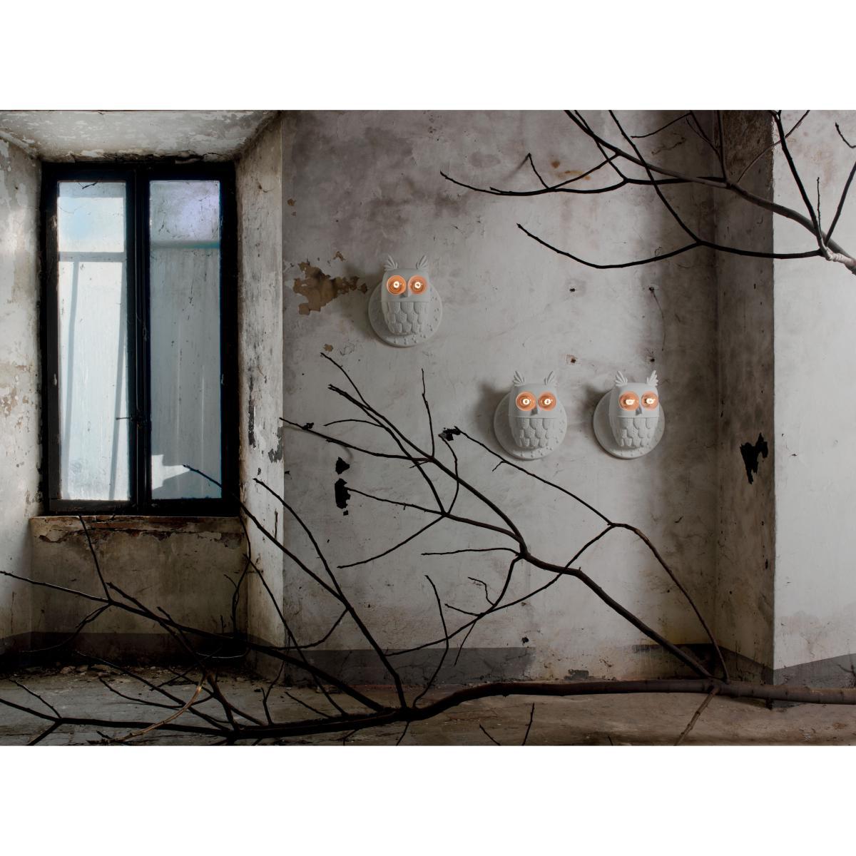 Ti-vedo Wall light - Ceramic owl - Ø 36 x H 40 cm by Karman White – image 2