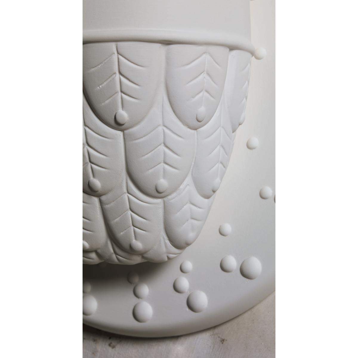 Ti-vedo Wall light - Ceramic owl - Ø 36 x H 40 cm by Karman White – image 5