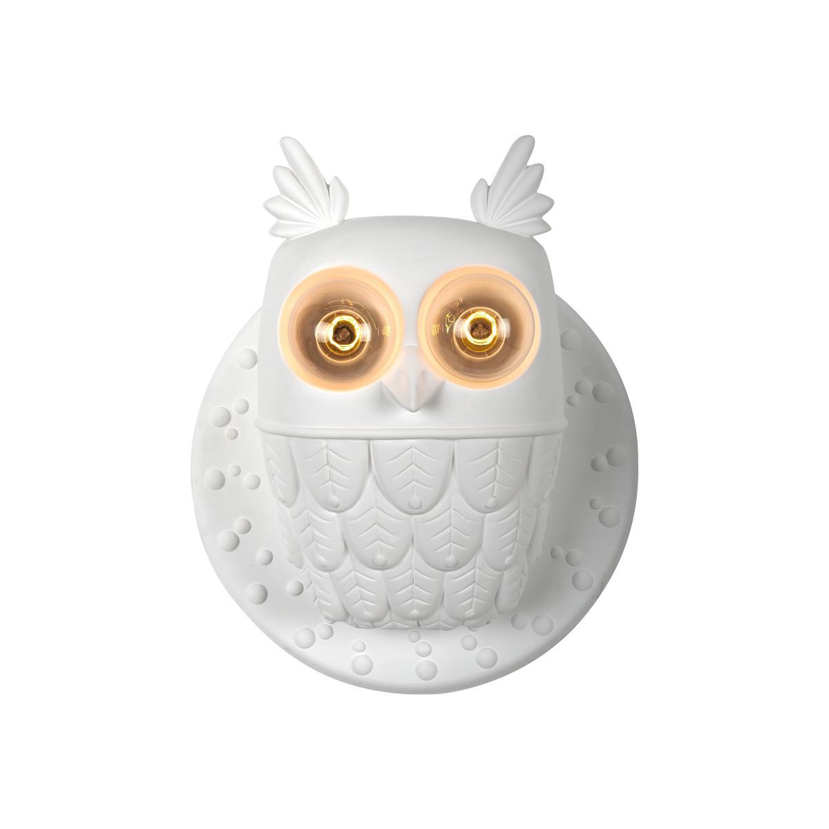 Ti-vedo Wall light - Ceramic owl - Ø 36 x H 40 cm by Karman White – image 1